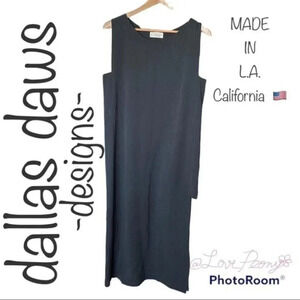 NEW Dallas Daws Minimalist Lagenlook Maxi Dress